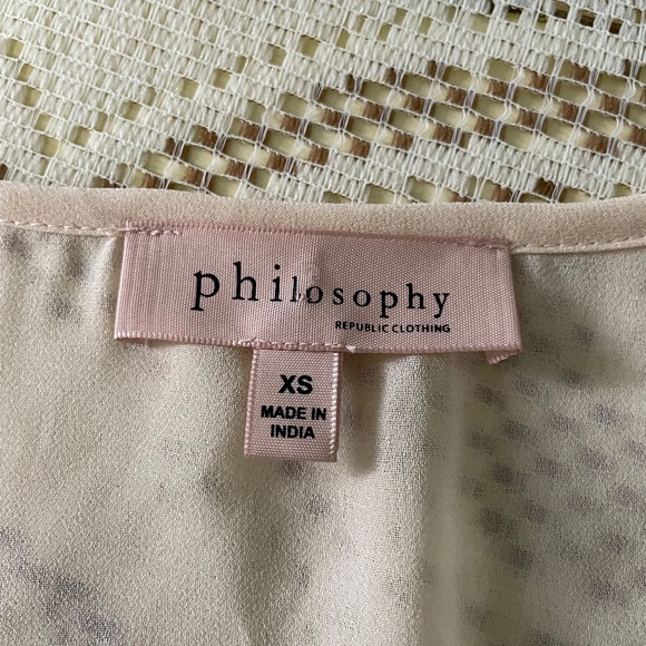 Philosophy tank, size extra small beaded sheer - Picture 1 of 5